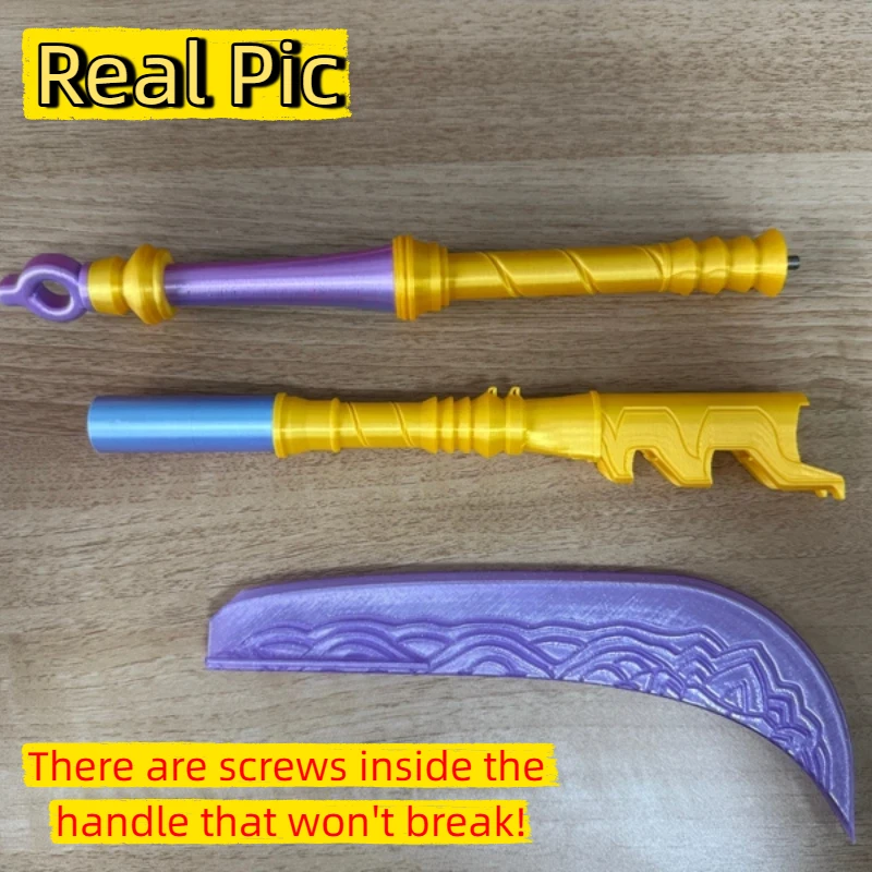 

Enhanced Version Hunters 60cm Knife For Mira Cartoon Roleplay Cosplay Prop Detachable Plastic Carnival Cosplay Costume Accessory