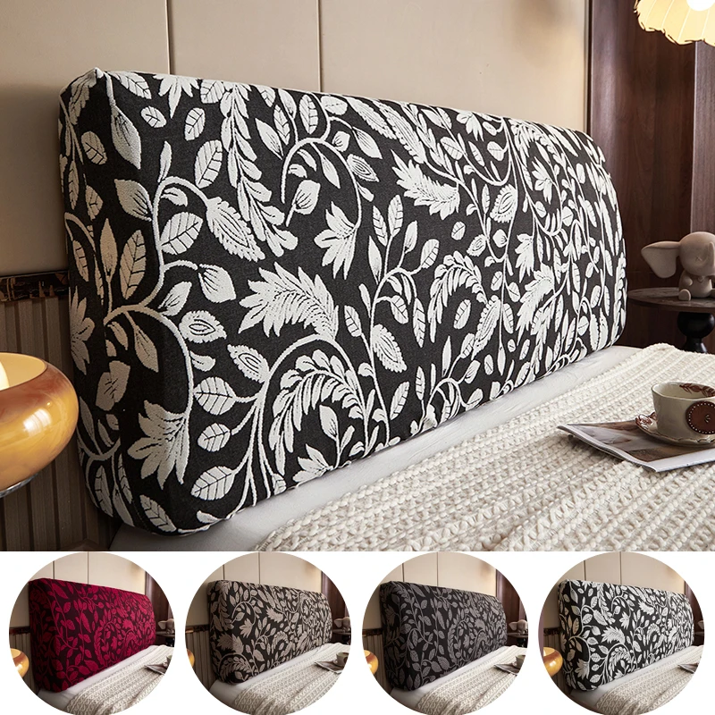 Jacquard Fabric Headboard Covers Slipcover,Stretch Bed Headboard,Bed Head Cover Slipcover Backrest Cover Headboards Beds