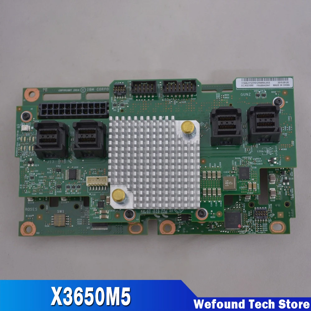 Original For IBM X3650M5 Hard Disk Expansion Backplane 00FK661 00AG941 00AL593 8-16 Hard Disk Slot Fully Tested