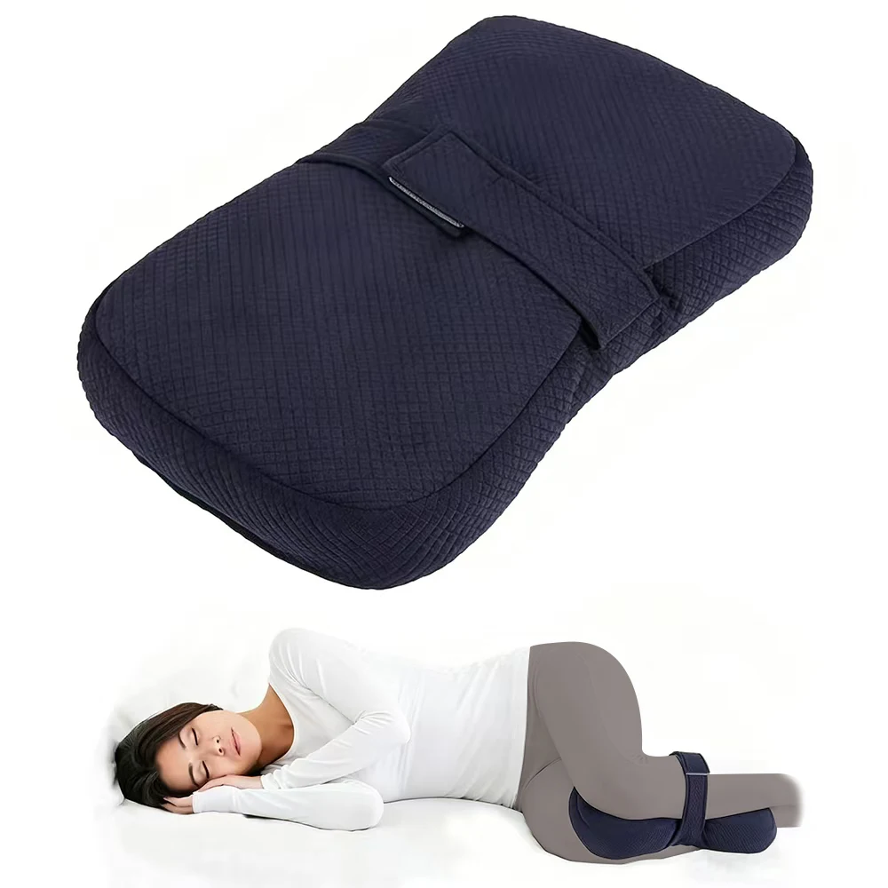 Image of 1-teiliges Kniekissen, ergonomisches Seitenkissen für Seitenschläfer, Rücken, Beine, Hüften, Gelenke, Schwangerschaft, Ischias, Neuralgie, Linderung