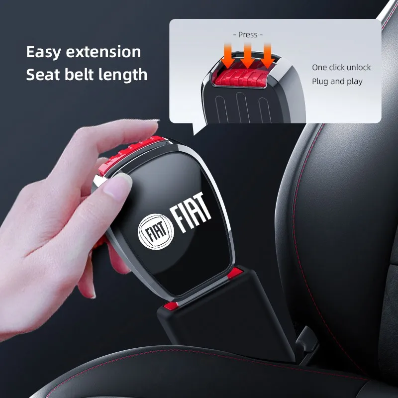 Fiat Auto-Sicherheitsgurt-Verlängerung, Metallschnalle-Verlängerung für Fiat Abarth 500Tipo FR Panda Argo Freemont Viaggio Bravo Punto