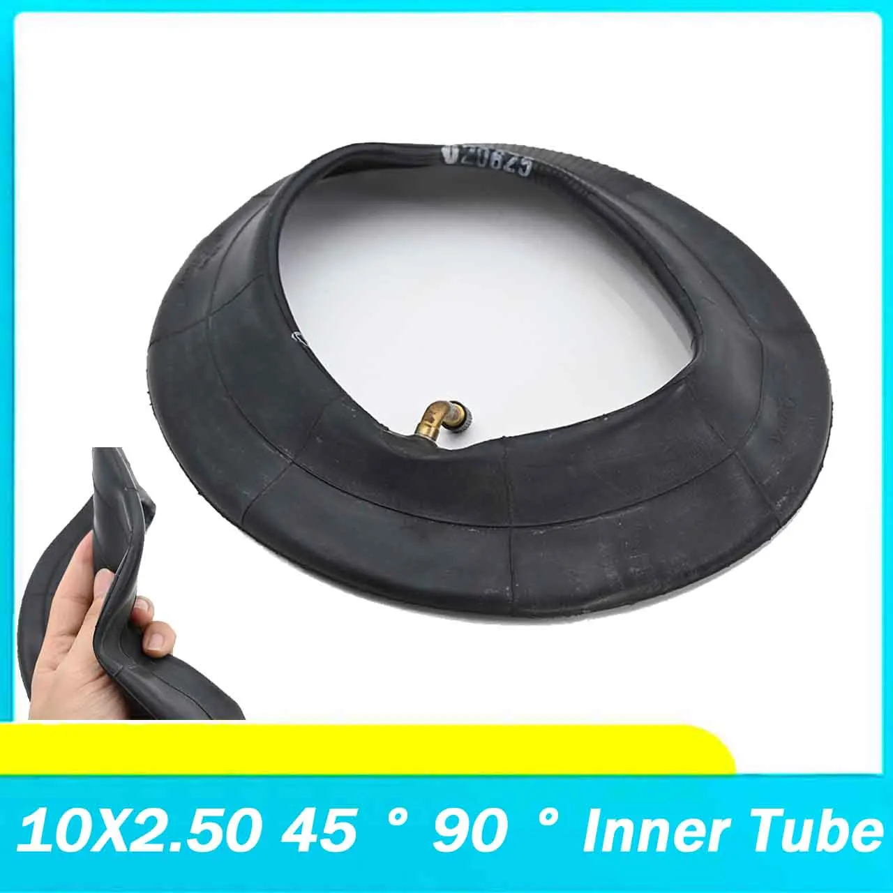 10X2.50 45 ° 90 ° inner tube Tire Rubber for Ninebot Max G30 Electric Scooter 10 Inch Tires Mouth Explosion-proof Tyre