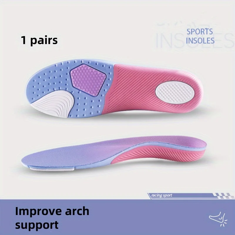 1 Pair Arch Support Shoe Insoles Physical Correction Flat Feet Sports Shock Absorption External Flip Leg Shape Specialized Flat
