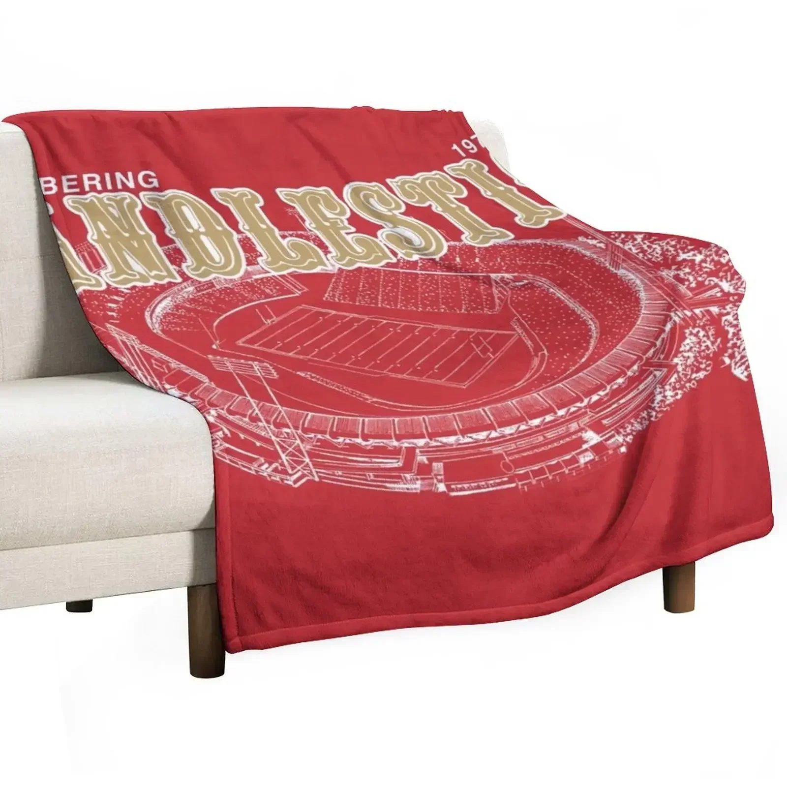 REMEMBERING CANDLESTICK Throw Blanket Moving Picnic Blankets