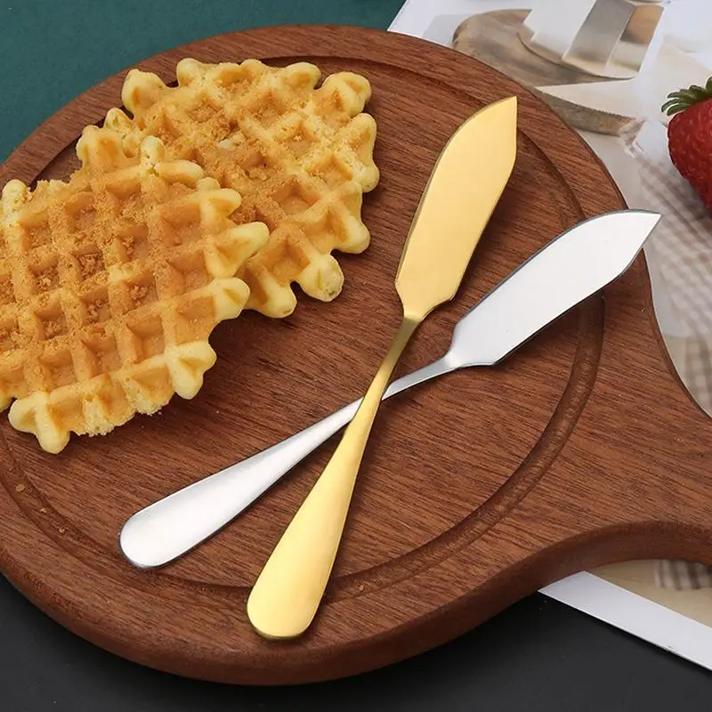 Stainless Steel Jam Spatula Butter Spreader Toast Wipe tool Cake cream Scraper Icing gadget Dessert Knife Kitchen Cheese Cutter