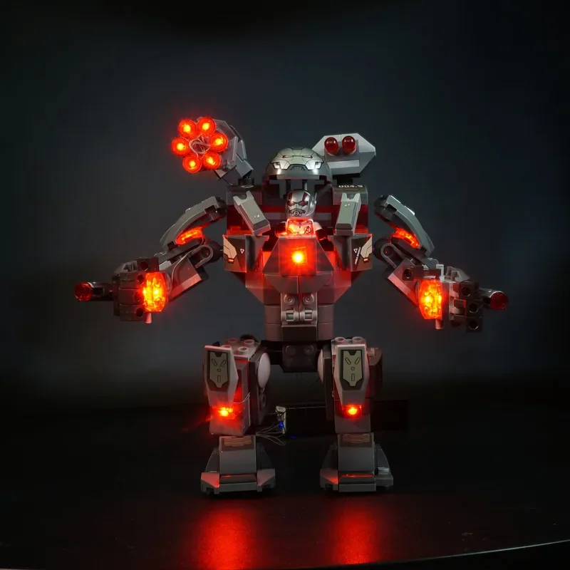 

Строительные блоки в комплект светодиодных фонарей для военной машины Buster 76124, игрушки «сделай сам», подарочный набор освещения