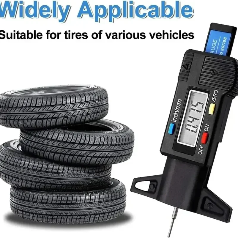 

1PC Digital LCD Tire Tread Depth Gauge Caliper 0-25mm Measurer Tool for Car Repair
