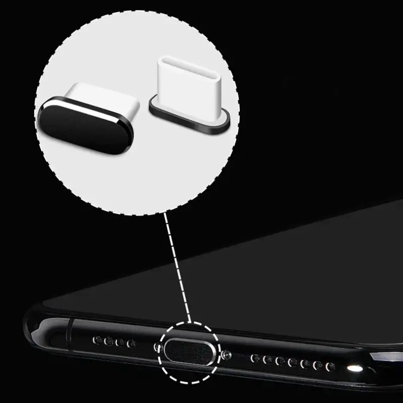 Metallische Typ-C-Staubschutzstecker, staubdicht und verlustsicher, für Android-Handys, Tablets, Laptops, für den täglichen Gebrauch. – Detail 13
