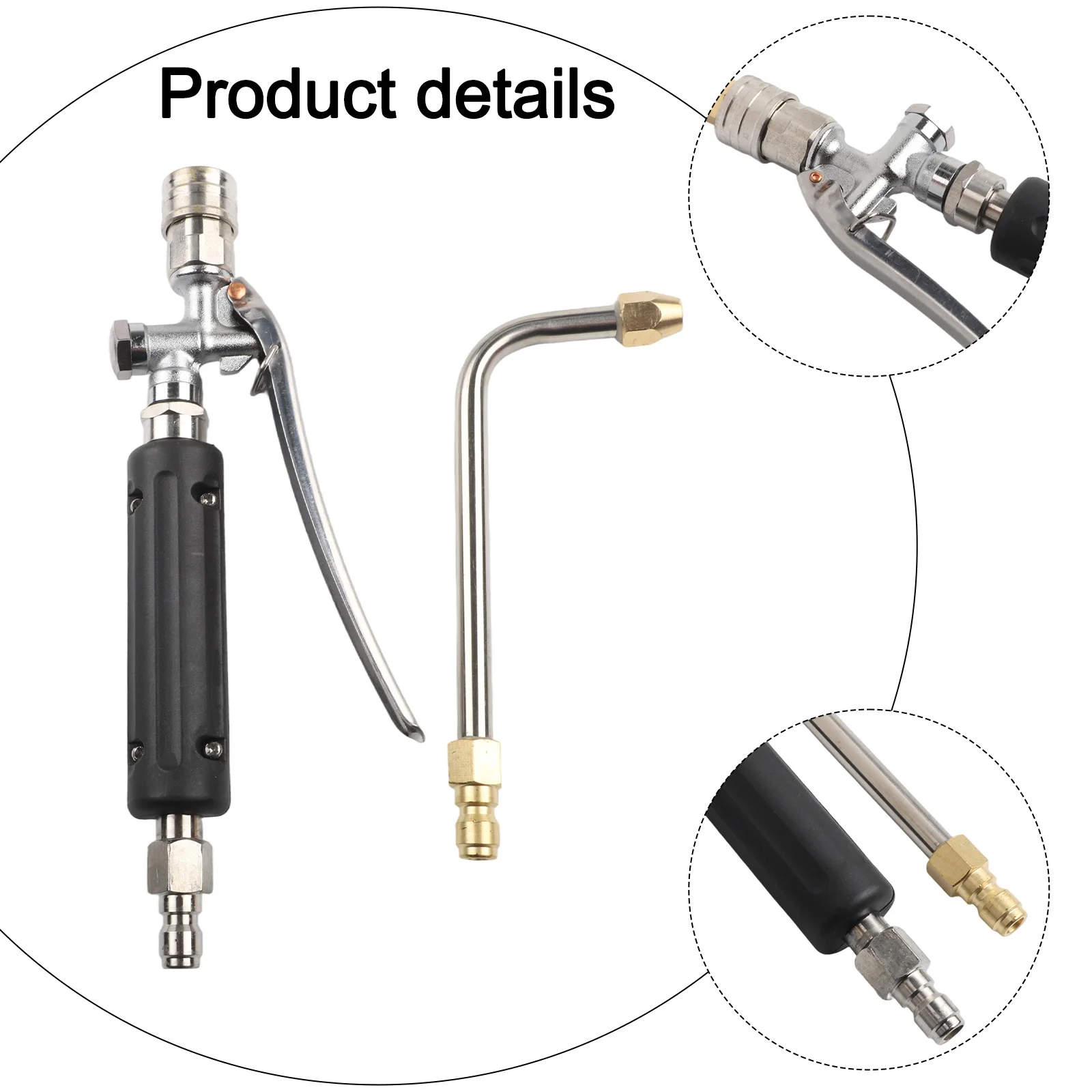 

Насадка-распылитель для мойки высокого давления с быстрым соединением 1/4 дюйма, фиксирующей ручкой и прочной конструкцией, обеспечивающая равномерный распылительный поток (как показано на фото)