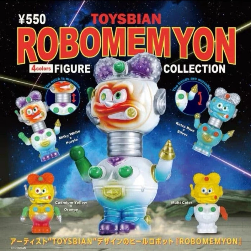 Kenelephant Toysbian Robomemyon Robot Figure Movable Joint 4 Colors Capsule Toy Collection Desktop Decorative Ornament For Adult