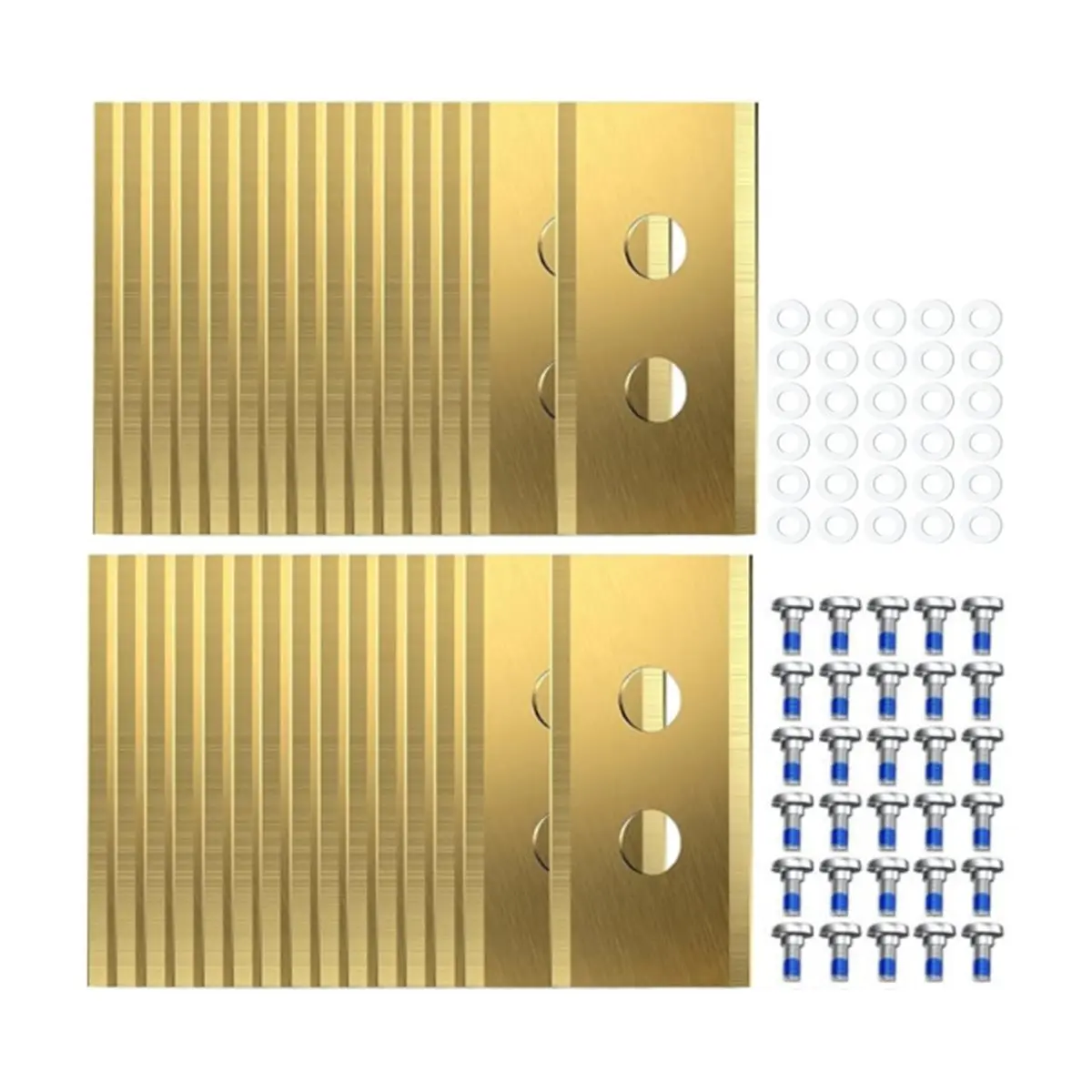 [Greatitem]30Pcs Replacement Blades with Screws for Smart Lawn Mower Blades Replacement Robotic Lawnmower Blades