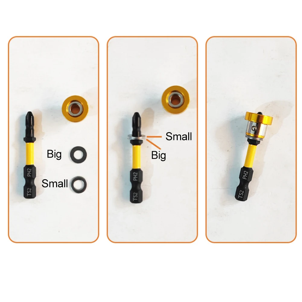 5 stücke Trockenbau 50mm Positionierung Schraubendreher Bit Für Gipskarton Magnetische Hex Bohrer Bits Nicht-slip Schraubendreher Bit hand Werkzeuge Teile