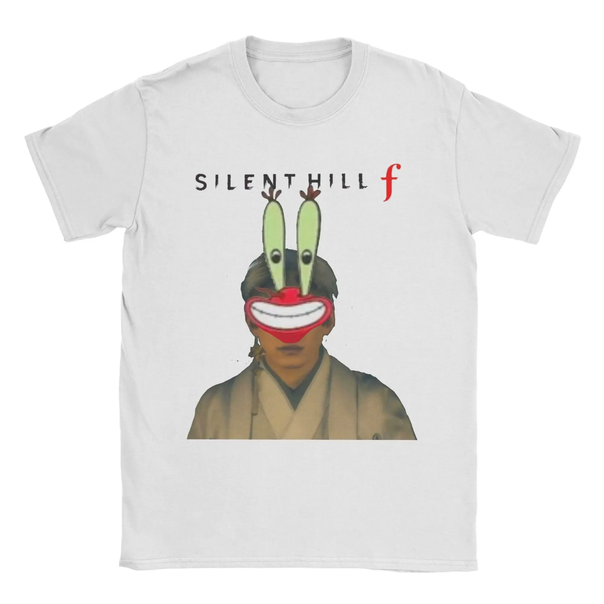 

Футболка с маской Silent Hill f, летние хлопковые футболки для мужчин, футболка для отдыха на заказ, футболка «сделай сам», с коротким рукавом Y2K, забавные футболки