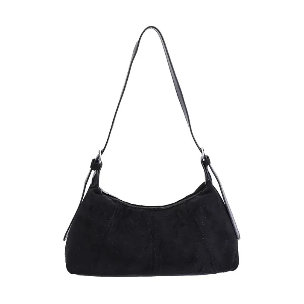 

Fashion Vintage Shoulder Bag Solid Color Large Capacity Armpit Bag PU Leather Lady Handbags for Women