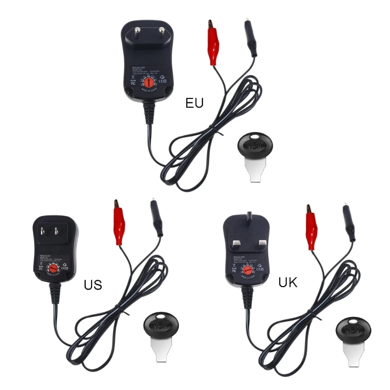 CG Universal for DC 3V 4.5V 5V 6V 7.5V 9V 12V Adjustable Power Adapter Replace 2-8pcs 1.5V AA AAA C D Battery Powered devic