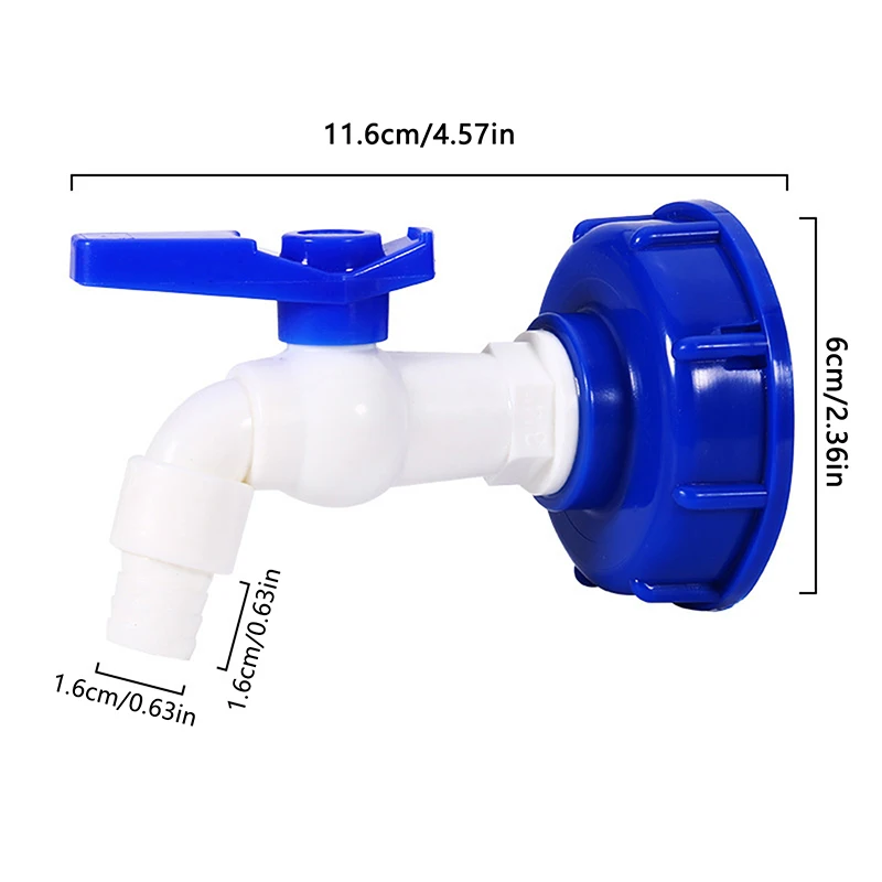 ✰✪IBC Tank Tap Adapter Valve Coarse Thread Garden Quick Connect Faucet 1/2 3/4 Male Tank Tap Accessory Fitting