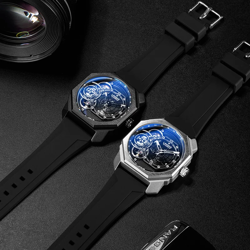 New Automatic Mechanical Watch Man European American Business Leisure Wristwatch Luxury Silver Luminous Waterproof Mens Watches
