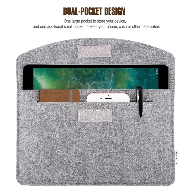 New Slim Wool Felt Fabric Tablet Case For Samsung Galaxy Tab A7 2020 Case SM-T500 SM-T505 SM-T507 10.5inch Sleeve Bag Pouch Capa