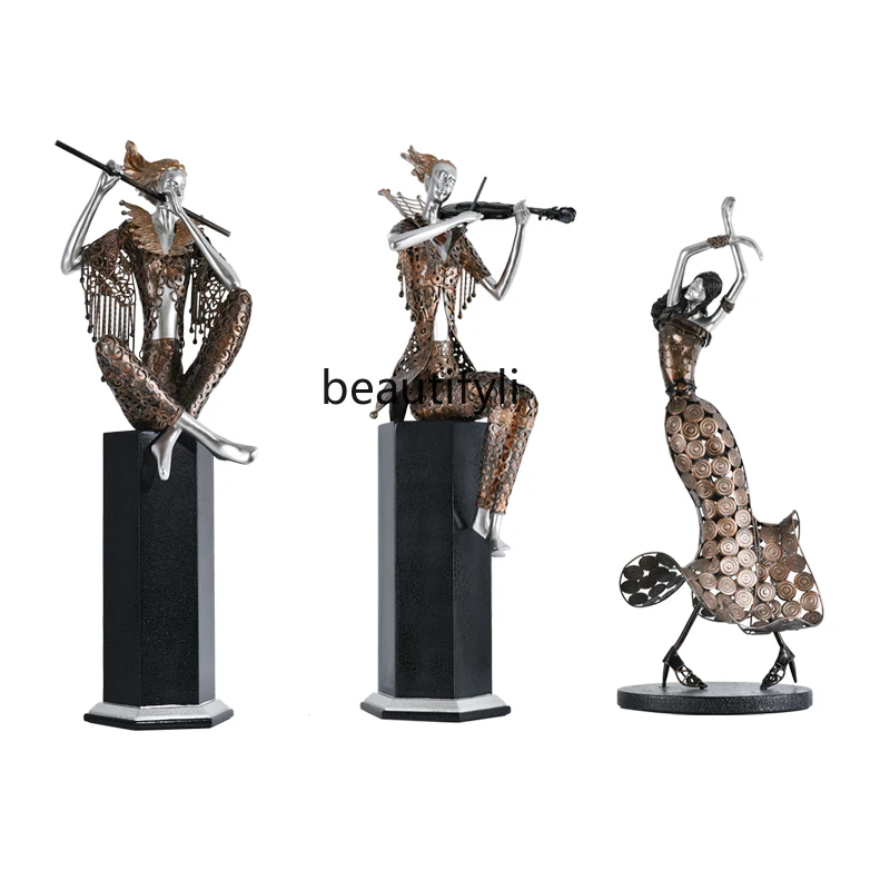 Modern Creative Floor Figure Sculpture Living Room Entrance Club House Large Art Furnishings Ornaments