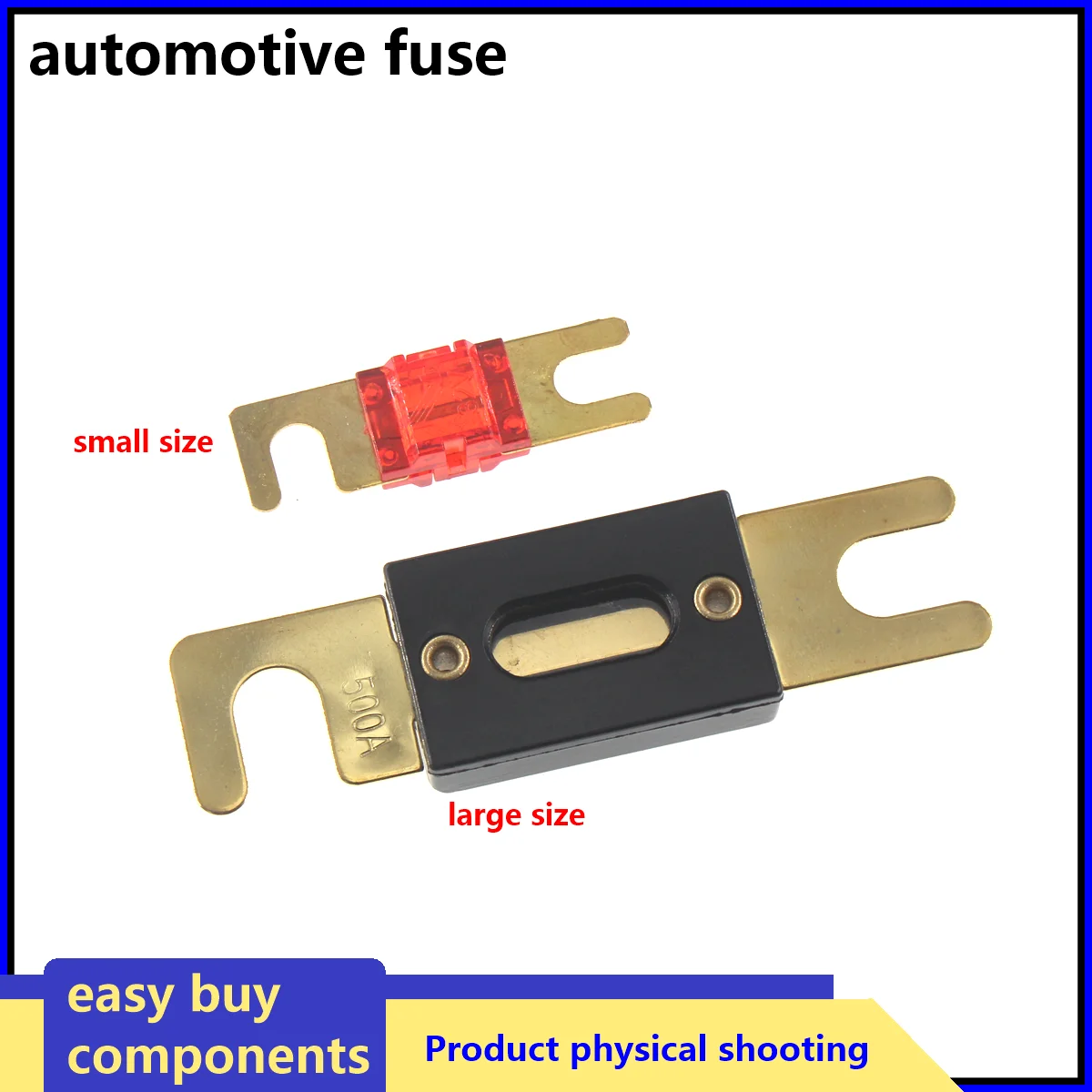 40A 60A 80A 100A 150A 200A 300A 400A 500A Fuse Holder Bolt-on Fuse for 18650 lithium battery system solar cells system Insurance