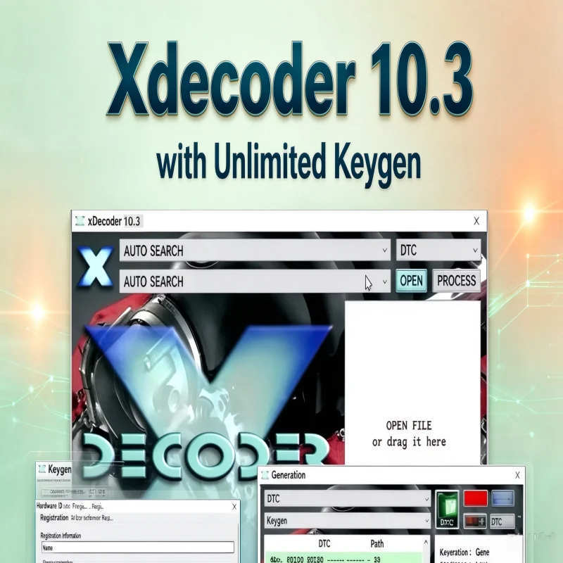 2023 Xdecoder 10.3 Full Version DTC Remover Crack for Hyundai/VAG EDC15 EDC16 EDC17 with Keygen - Diagnostic Software Update