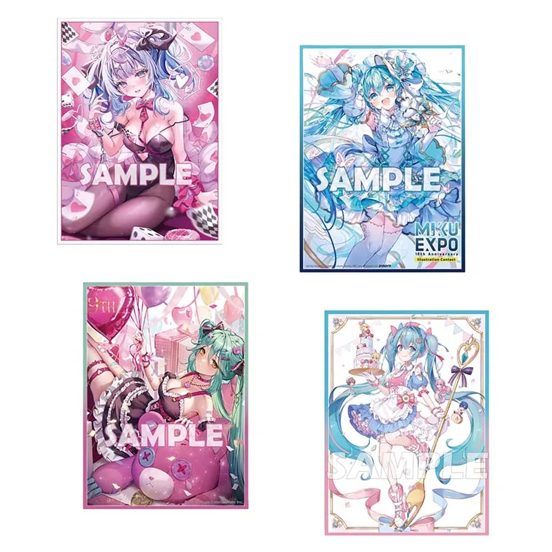 Hatsune ku Series Anime Girl Flash Card Sleeve, Loisirs, Collection, Cadeaux, Jouets, PTCG, OPCG, TCG, 67x92mm, 60Pcs, Set