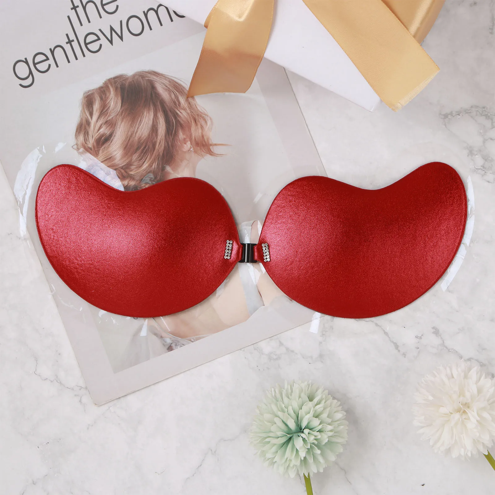 Sujetador adhesivo Invisible para mujer, sin espalda, sin tirantes, sin costuras, Push Up, cubre pezones, pegatinas para el pecho, sujetadores acolchados autoadhesivos
