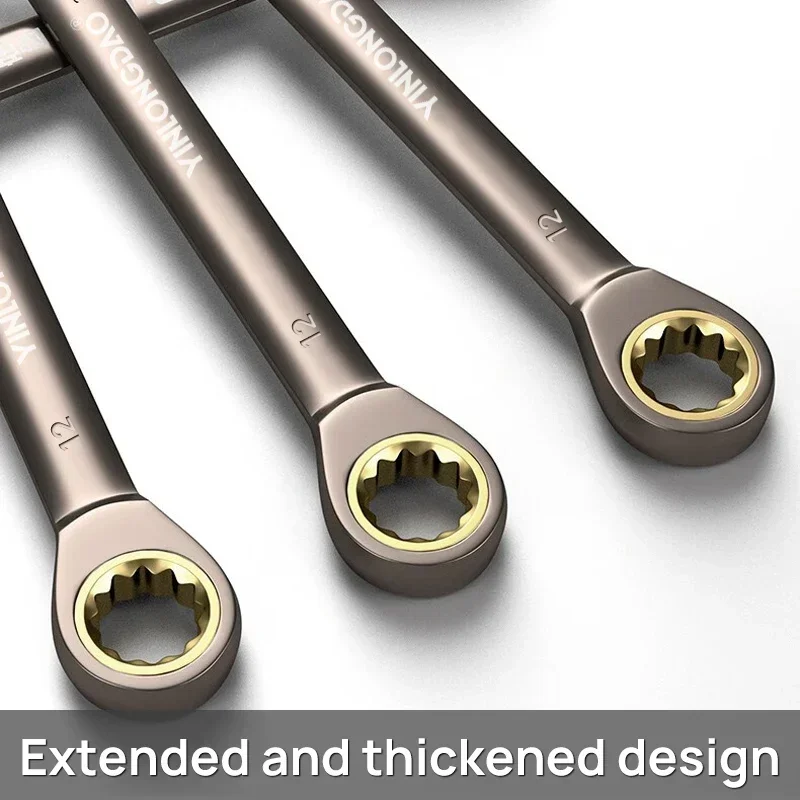 Flexível Ratcheting Combinação Chave, Car Repair Tools, Ratchet Spanner, Metric Hand Tool