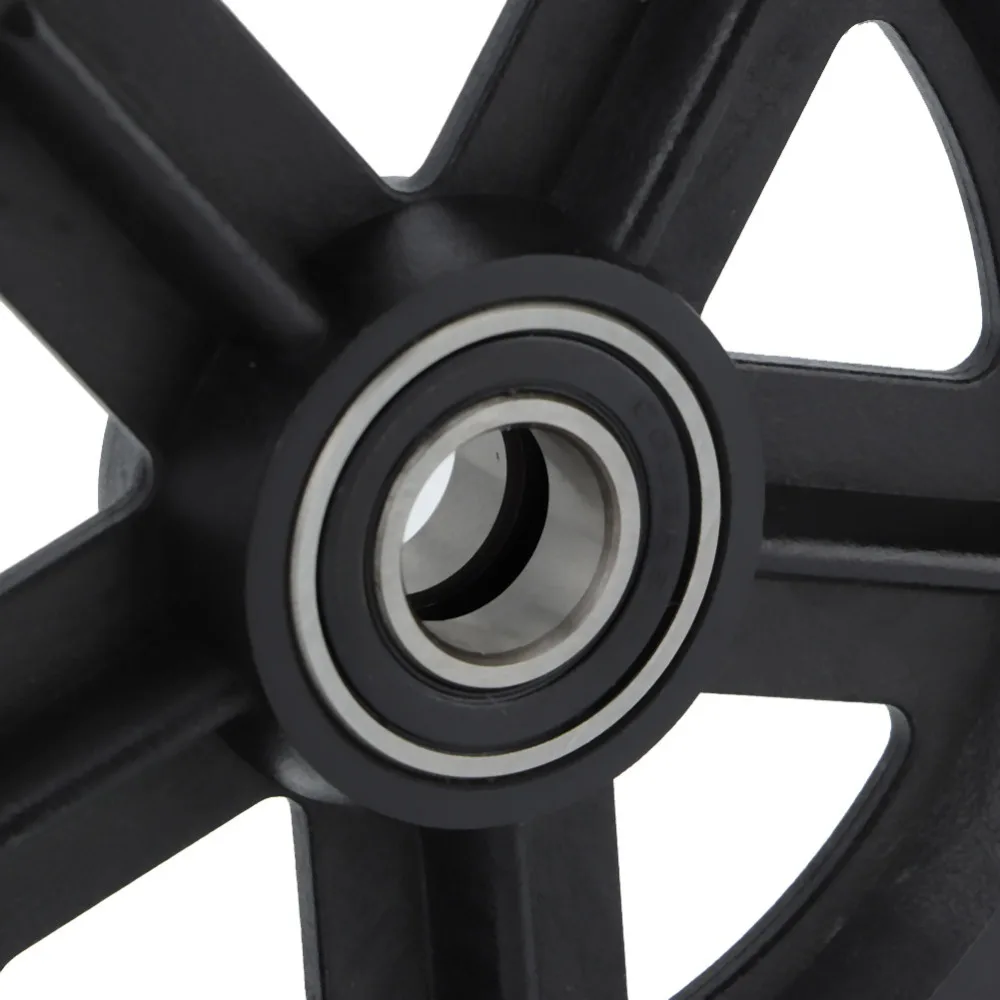 2Pcs Black Barn Door Hanging Rollers Nylon 120*15mm Bearing Barn Door Pulley Sliding Door Track Hardware