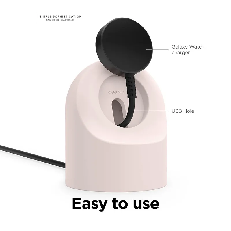 Silicone Charging Stand For Samsung Galaxy Watch 4/5/6 44mm 40mm/5 Pro 45mm Charging Rack for Galaxy Watch 6/4 Classic 47mm 46mm