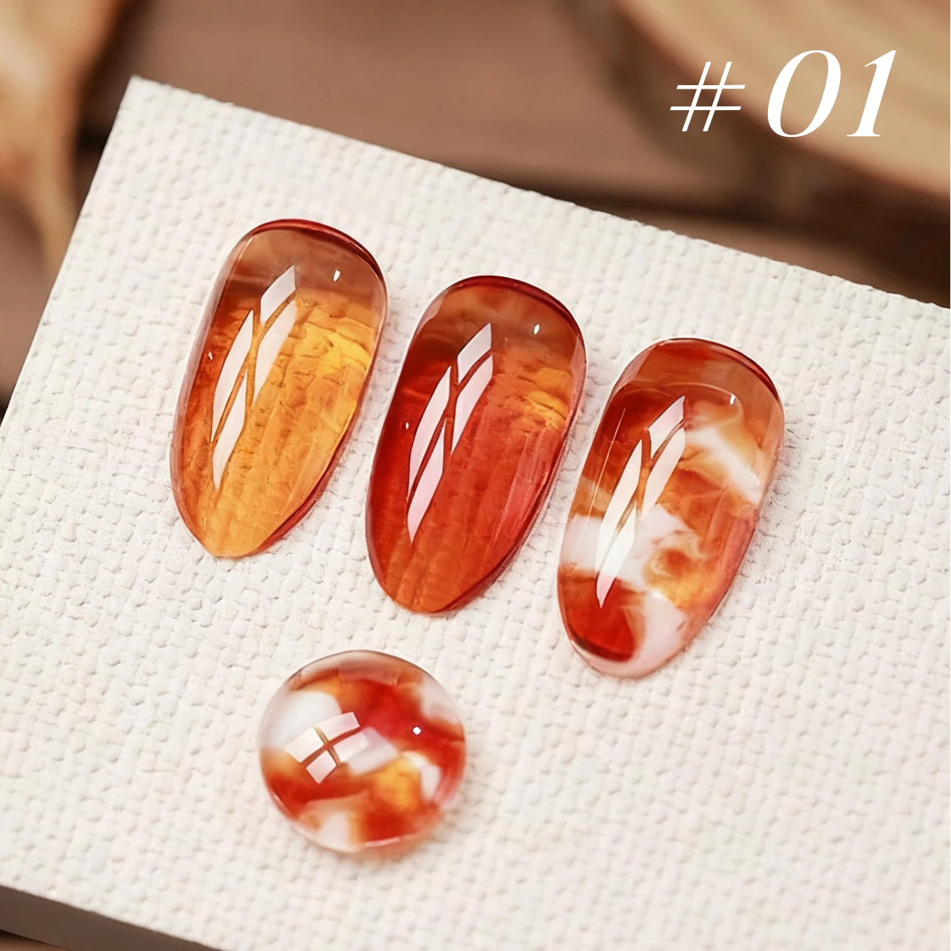 10ML Herbst 1-8PCS Braune Nägel Exquisite Linglong Amber Serie Gelee Gel Nagellack Rote Nägel UV licht Nägel Schwarze Nägel