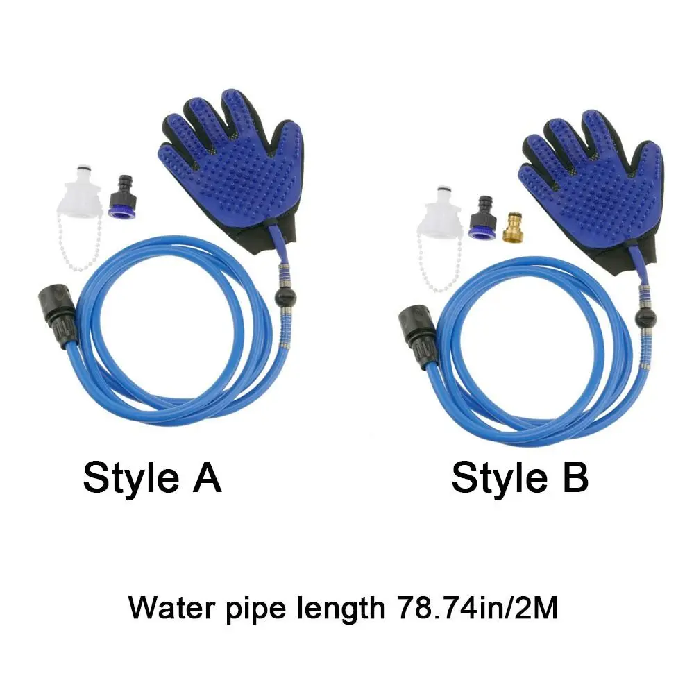 قابل للتعديل الحيوانات الأليفة رذاذ الاستحمام قفازات إزالة الشعر فرشاة صديقة للبيئة الحيوانات الأليفة رذاذ إزالة الشعر مع خرطوم توصيل #6