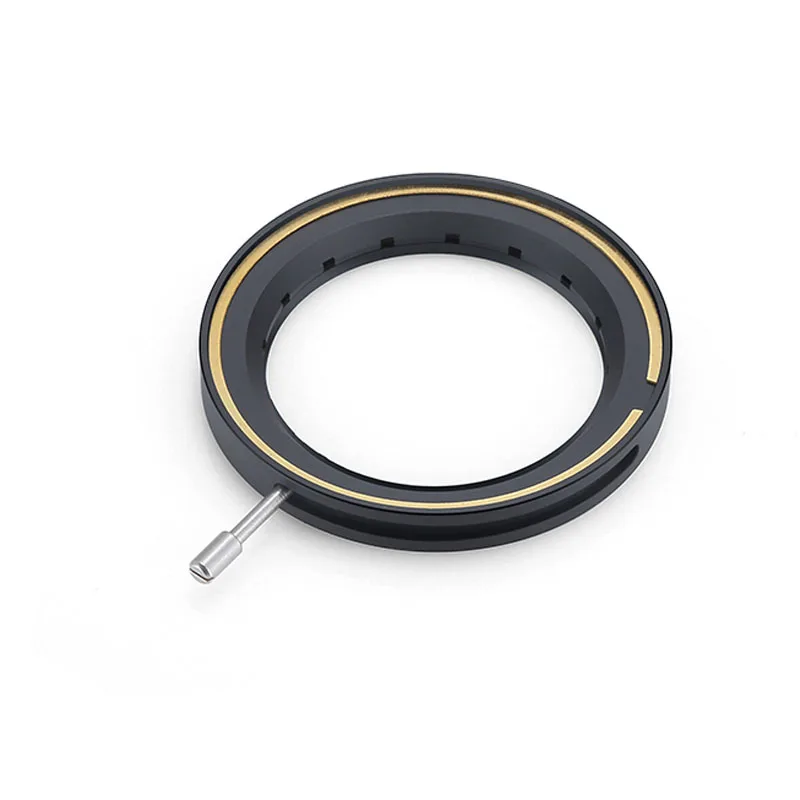 Novo módulo de abertura 2.5-36mm, regulador de luz condensador de diafragma de íris integrado, 14 lâminas para microscópio de câmera digital