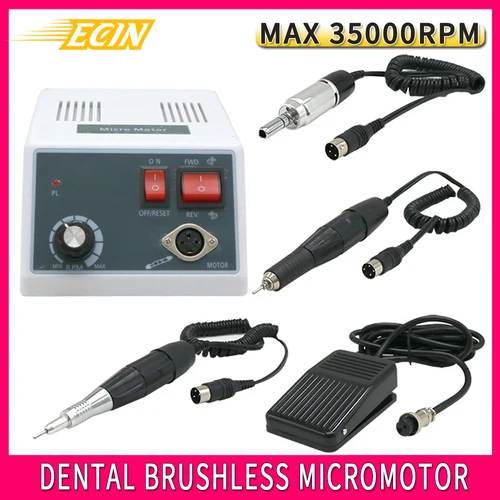 ECIN-micromotor Dental para maratón, 35000RPM, tipo E, 18, 102, 204, mango, pulidor, amoladora, equipo de laboratorio, herramientas clínicas de dentista