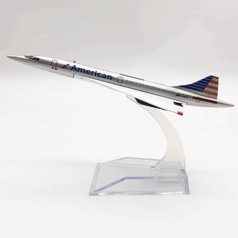 Concorde American Plane Model Aircraft Toy Airplanes Supersonic Airliner Display Gift Collectible