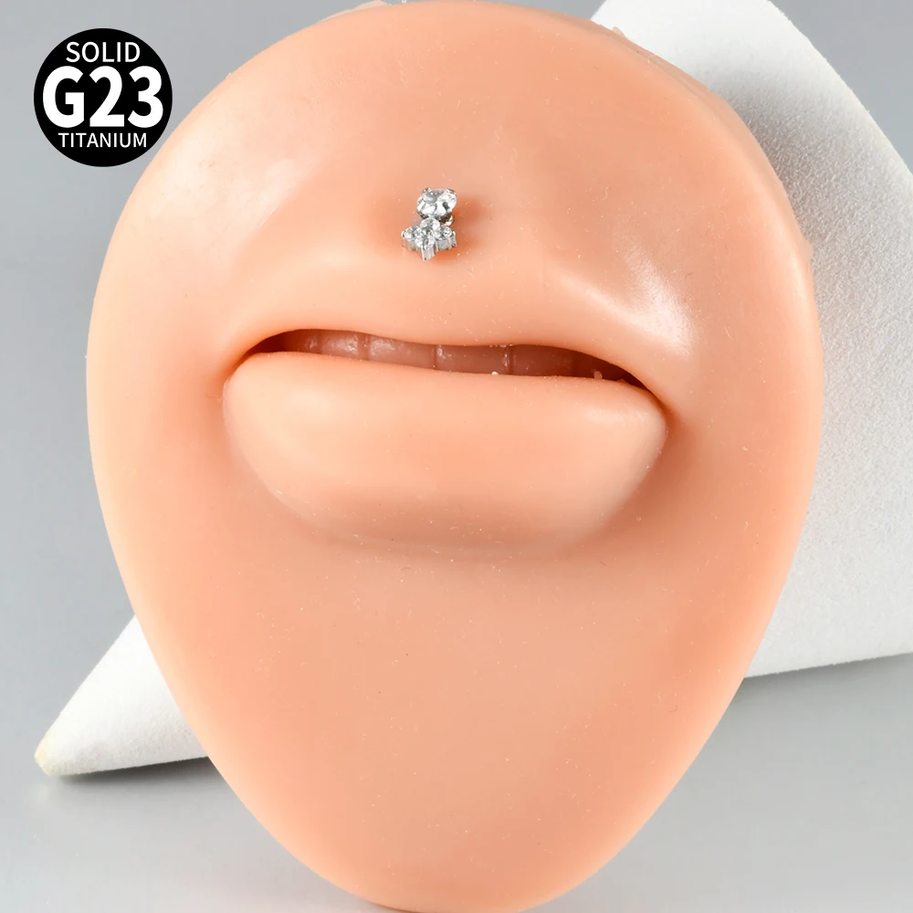 13-1PCS F136 Titan Ohrschmuck mit verschiedenen CZ-Stern-Anhängern für Ohrloben, Hänge- und Huggie-Ohrringe, zierlicher Blumenanhänger mit Kette – Detail 8