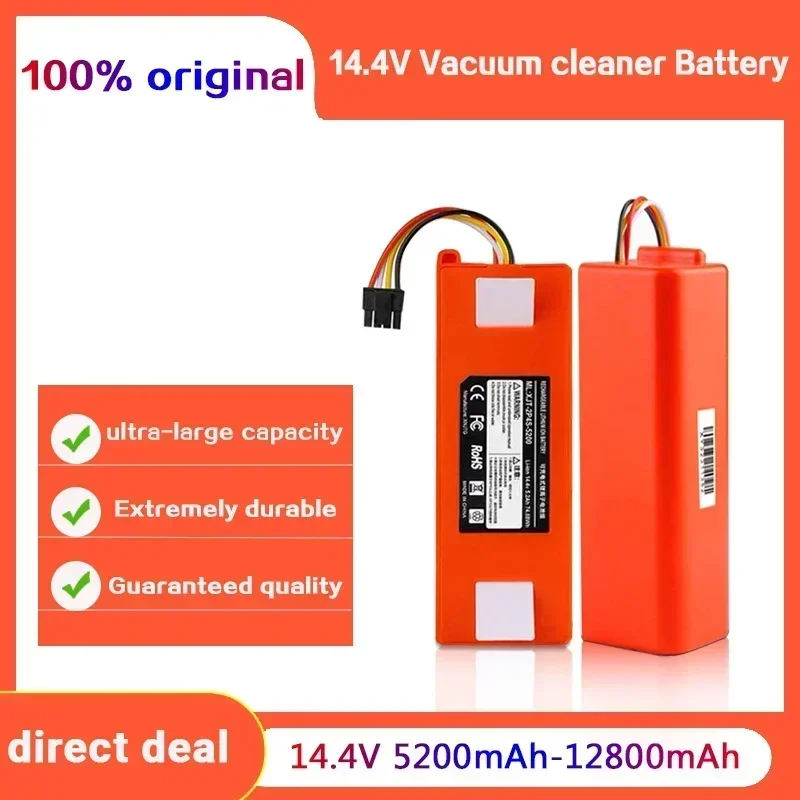 14.4V BRR-2P4S Battery For Xiaomi Roborock 200S Robotic Vacuum Cleaner Replacement S55 S60 S65 S50 S51 S5 1S 1ST MAX S6 Parts
