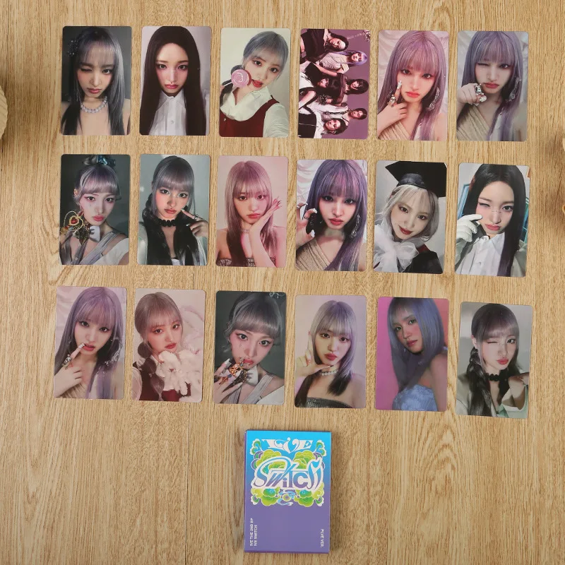 Kpop WonYoung Autumn SWITCH Album Character Photocard Double Sided Lomo Card   Mini Greeting Postcard YuJin LIZ REI LEESEO Gift