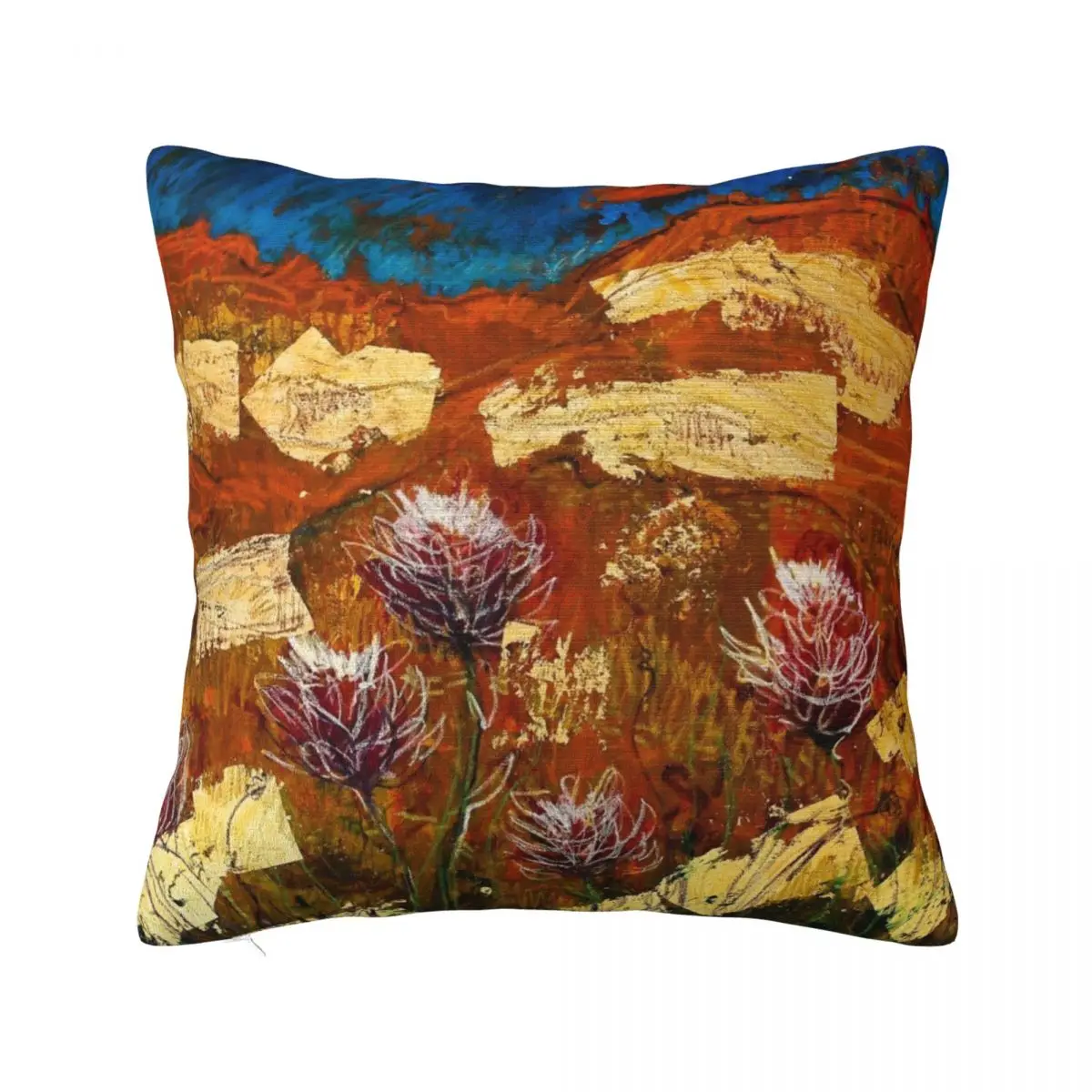 

Heartland- unique abstract fine art painting by Lara Bardsley Art Throw Pillow home decor items Pillow Cases