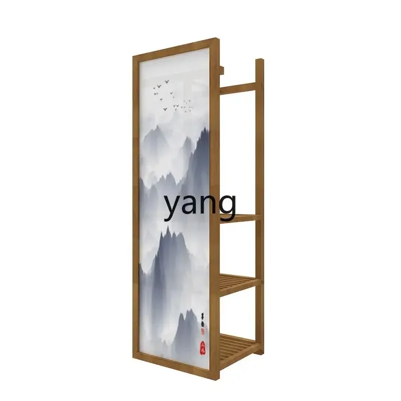 CX new Chinese screen partition living room room hanger storage decoration