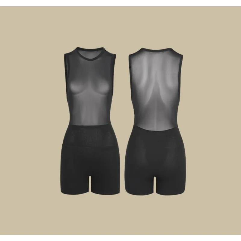 Personalizado zym【future vintage】top ultra-fino semi transparente uniforme de ginástica uniforme de prática de dança latina para mulher 25048