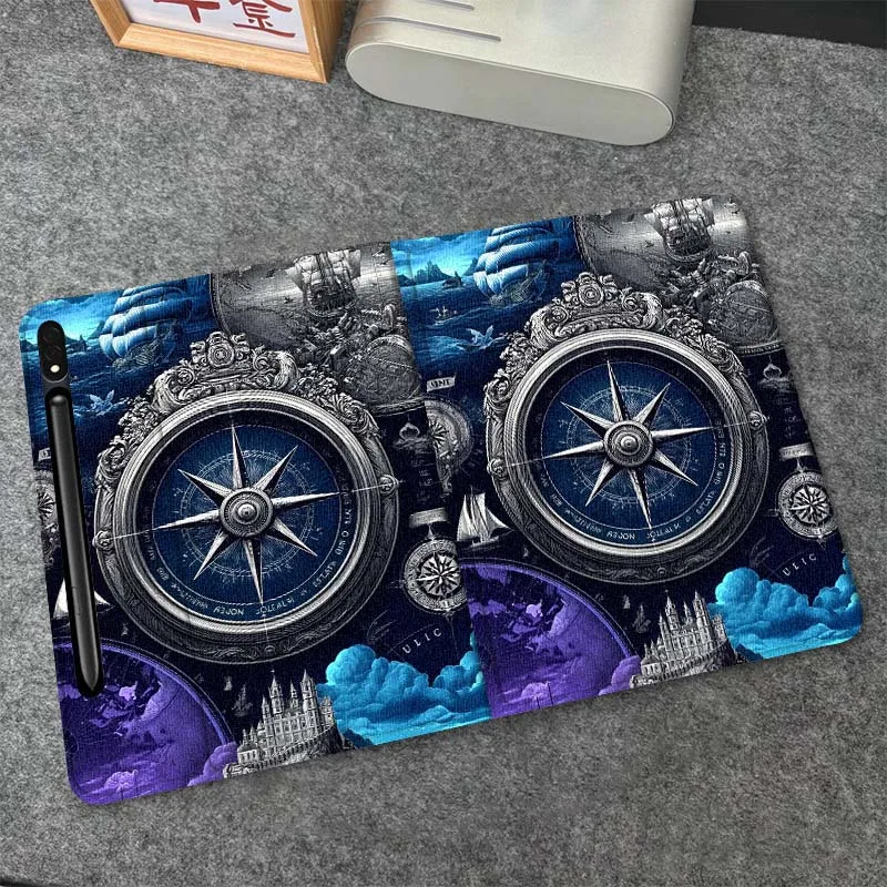 

Fashion compass design Tablet Case For Samsung Galaxy Tab S7 S8 S9 S10 FE Plus Lite 11 12.4 13.1 Inch