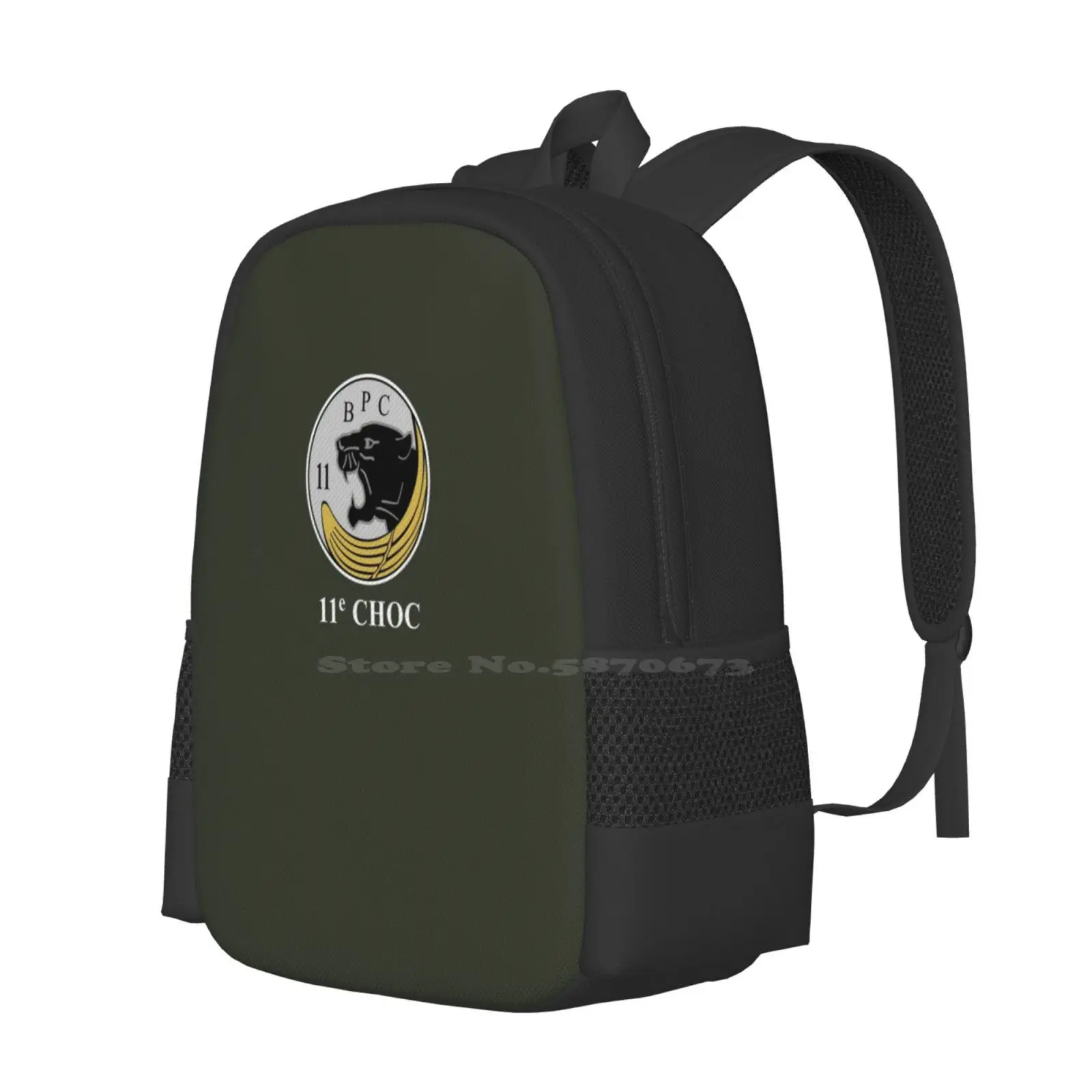 11th Choc-Dgse Pattern Design Bagpack School Bags 11 Shock Dgse Army Military Information Secret Services Commando Parachutist