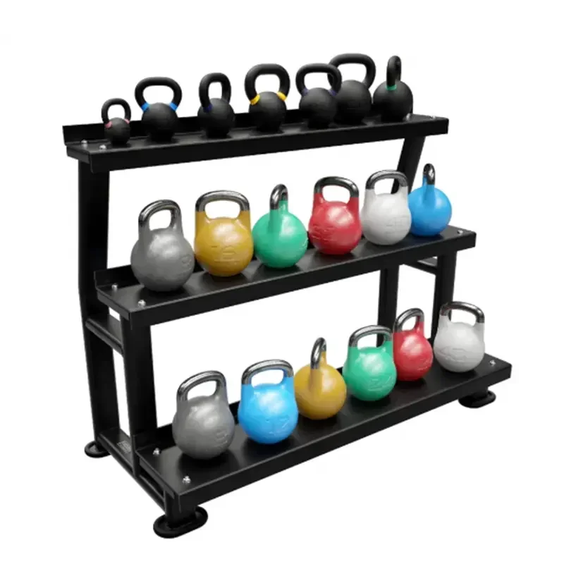 Hot selling good quality fitness equipment kettlebell dumbbell storage rack