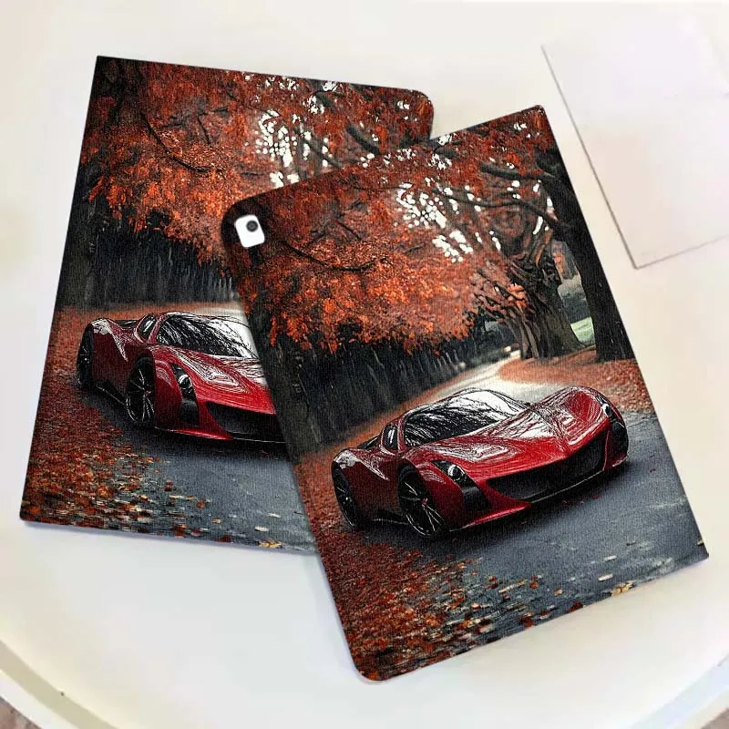 Sports Car Cool For iPad Pro Mini Air 1 2 3 4 5 6 7 10 11 th 8 9 gen 11 M4 M5 Foldable Tablet Case Cover