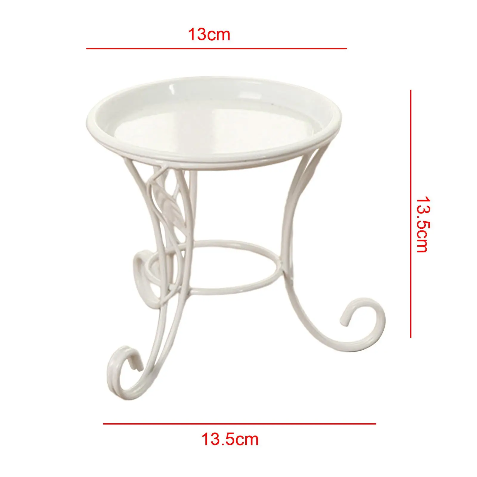 Plant Stand Decorative Detachable Tray Stable Flower Pot Holder Rack Plant Stand Shelf Rack for Living Room Patio Balcony Indoor