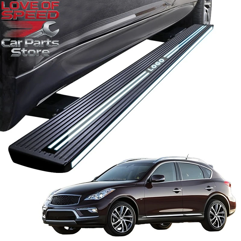 

2026 New Arrival Waterproof Aluminum Automatic Electric Power Side Step Dual Lights For INFINITI QX50 2011-2017 2018+