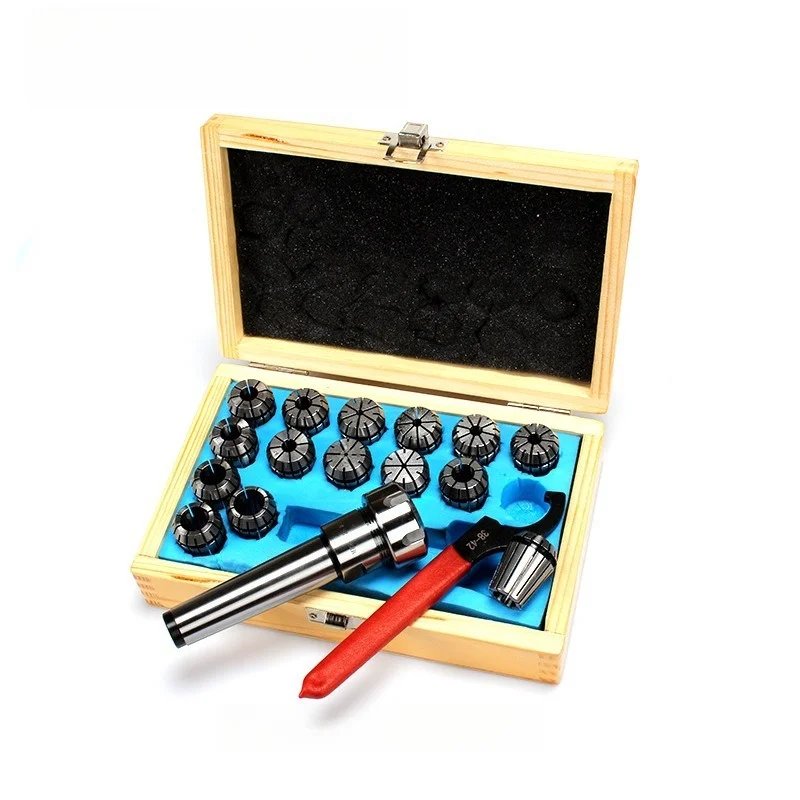 Jinyang Machine Tool Milling Chuck Set MT3-ER25 3-16MM8 Pack 15 Piece Set Machine Tool Drilling and Milling Machine Accessories