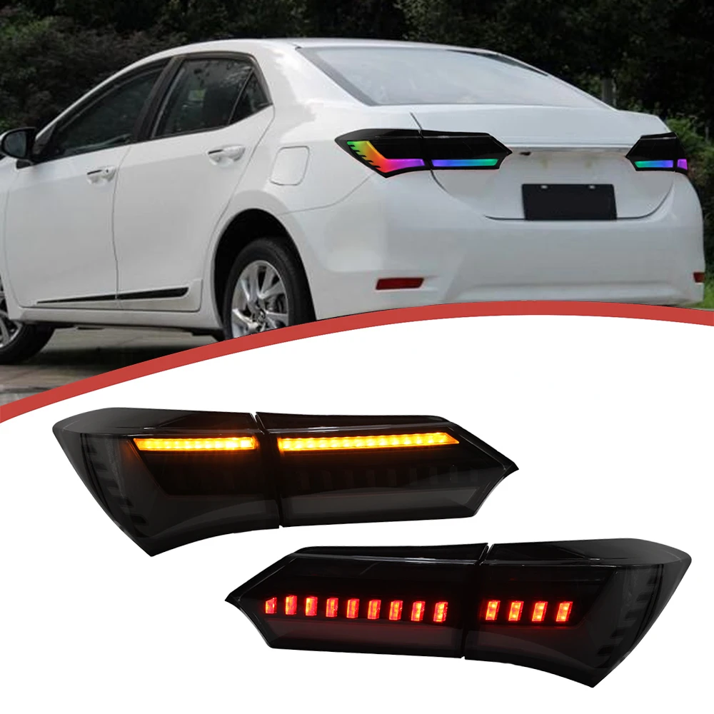 

DK Motion Factory LED Tail Lights For Toyota Corolla 2014-2019 11th GEN Sedan E210 Car Rear Lamp Assembly