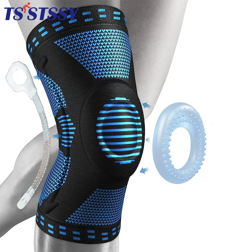 1PC Sport Knee Brace Compression Knee Support Sleeve with Side Stabilizer for Knee Pain Relief,Runner,Meniscus Tear,ACL,Arthriti